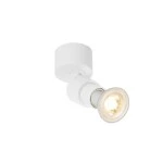 SLV 1008228 PURI 2.0 Basic, Wand- und Deckenaufbauleuchte, rund, 1x max. 6 W GU10, weiß 