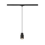 SLV 1008254 PURI 2.0 Tube, 1~ Pendelleuchte, GU10, Pendellänge 200 cm, 1x max. 6 W, schwarz 