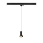SLV 1008278 PURI 2.0 Cone, 3~ Pendelleuchte, GU10, Pendellänge 200 cm, 1x max. 6 W, schwarz 