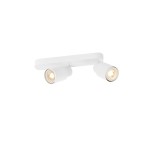 SLV 1008310 PURI 2.0 Tube, Wand- und Deckenaufbauleuchte, asymmetrisch, 2 x max. 6 W GU10, weiß 
