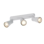 SLV 1008331 PURI 2.0 Dome, Wand- und Deckenaufbauleuchte, long, 3 x max. 6 W GU10, grau 