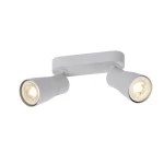 SLV 1008372 PURI 2.0 Dome, Wand- und Deckenaufbauleuchte, long, 2 x max. 6 W GU10, grau 