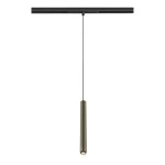 SLV 1008462 GRIP! S, 48V Pendelleuchte, Pendellänge 200 cm, 3000 K, 29°, DALI, bronze / schwarz 