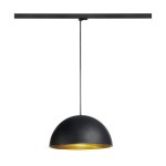 SLV 1008541 FORCHINI M 40 TRACK, 3~ Pendelleuchte, E27, Pendellänge 150 cm, Adapter schwarz, 1x max. 40 W, matt schwarz / matt gold 
