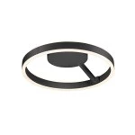 SLV 1008547 ONE, Wand- und Deckenaufbauleuchte, rund, 2700/3000 K, 14 W, PHASE, 130°, schwarz 