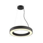 SLV 1008589 MEDO® RING 60, Pendelleuchte, Pendellänge 300 cm, 3000/4000 K, 110°, DALI, Touch, schwarz 
