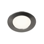 SLV 112225 DL 126, Einbauleuchte, LED, 3000 K, rund, metall gebürstet, 2,8 W, inkl. Blattfedern 