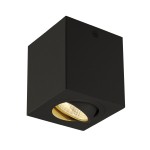 SLV 113940 TRILEDO, Deckenleuchte, LED, 3000 K, eckig, schwarz matt, 38°, 6,2 W, inkl. Treiber 