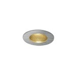 SLV 114426 PATTA-I, Einbauleuchte, LED, 3000 K, rund, aluminium gebürstet, 38°, inkl. Treiber 