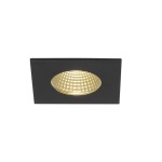 SLV 114430 PATTA-I, Einbauleuchte, LED, 3000 K, eckig, schwarz matt, 38°, inkl. Treiber 