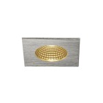 SLV 114436 PATTA-I, Einbauleuchte, LED, 3000 K, eckig, aluminium gebürstet, 38°, inkl. Treiber 