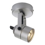 SLV 132024 SPOT 79, Wand- und Deckenleuchte, QPAR51, rund, silbergrau, 230V, max. 50 W 