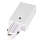 SLV 143031 EINSPEISER, für Hochvolt 1Phasen-Aufbauschiene, weiß, Erde links 