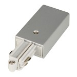 SLV 143042 EINSPEISER, für Hochvolt 1Phasen-Aufbauschiene, silbergrau, Erde rechts 