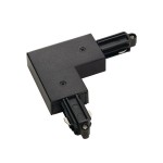 SLV 143050 ECK-VERBINDER, für Hochvolt 1Phasen-Aufbauschiene, schwarz, Erde außen 