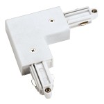 SLV 143051 ECK-VERBINDER, für Hochvolt 1Phasen-Aufbauschiene, weiß, Erde außen 