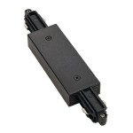 SLV 143100 LÄNGSVERBINDER, für Hochvolt 1Phasen-Aufbauschiene, schwarz, mit Einspeisemöglichkeit 