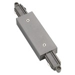 SLV 143102 LÄNGSVERBINDER, für Hochvolt 1Phasen-Aufbauschiene, silbergrau, mit Einspeisemöglichkeit 