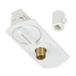 SLV 143121 PENDELLEUCHTENADAPTER, für Hochvolt 1Phasen-Aufbauschiene, weiß, inkl. Zugentlastung und Gewindestück 