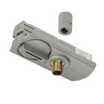 SLV 143124 PENDELLEUCHTENADAPTER, für Hochvolt 1Phasen-Aufbauschiene, silbergrau, inkl. Zugentlastung und Gewindestück 