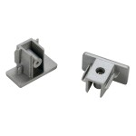 SLV 143132 ENDKAPPEN, für Hochvolt 1Phasen-Aufbauschiene, silbergrau, 2 Stück 