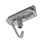 SLV 143172 ADAPTER, für Hochvolt-Stromschiene 1Phasen, silber, elektrisch, mit Haken 