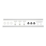 SLV 143191 1PHASEN-HOCHVOLT-SET, dreiflammig, weiß, inkl. 2x1 m Hochvoltschiene, 3x Purileuchtköpfe, Längsverbinder, 2 Endkappen, 3x Dekoring, 3x GU10 LED 