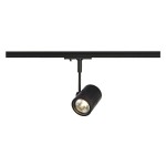 SLV 143440 BIMA, Spot für Hochvolt-Stromschiene 1Phasen, einflammig, QPAR51, schwarz matt, max. 50 W, inkl. 1Phasen-Adapter 