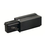 SLV 145510 EINSPEISER, für EUTRAC® Hochvolt 3Phasen-Aufbauschiene, Erde links, schwarz 