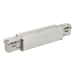 SLV 145664 EUTRAC® Längsverbinder mit Einspeisemöglichkeit, silbergrau 