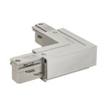 SLV 145674 EUTRAC® L-Verbinder mit Einspeisemöglichkeit, Erde aussen, silbergrau 