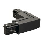 SLV 145680 EUTRAC® L-Verbinder mit Einspeisemöglichkeit, Erde innen, schwarz 
