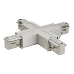 SLV 145694 EUTRAC® X-Verbinder mit Einspeisemöglichkeit, silbergrau 