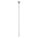 SLV 145714 PENDELABHÄNGUNG, für EUTRAC® Hochvolt 3Phasen-Aufbauschiene, starr, silbergrau, 120 cm, M13 Gewinde 
