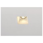 SLV 148071 PLASTRA, Einbauleuchte, QPAR51, eckig, weißer Gips, max. 35 W 