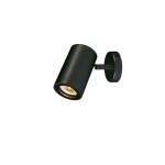 SLV 152010 ENOLA B, Wand- und Deckenleuchte, Spot, einflammig, QPAR51, schwarz, max. 50 W 