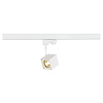 SLV 152321 ALTRA DICE TRACK, Spot für Hochvolt-Stromschiene 3Phasen, QPAR51, eckig, weiß, max. 50 W, inkl. 3Phasen-Adapter 