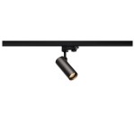 SLV 152960 HELIA 50 TRACK, Strahler für 3Phasen Hochvolt-Stromschiene, LED, 3000 K, schwarz, 35°, inkl. 3 Phasen-Adapter 
