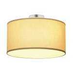 SLV 155373 SOPRANA, Deckenleuchte, TC-DSE, rund, Schirm beige Ø/H 50/26 cm, max. 3x60 W 