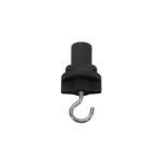 SLV 175190 HAKEN, für S-TRACK Hochvolt 3Phasen-Aufbauschiene, schwarz 