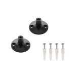 SLV 186300 WANDHALTER, für TENSEO Niedervolt-Seilsystem, kurz, schwarz, 2 Stück 