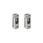SLV 186352 TENSEO EINSPEISER, für Niedervolt-Seilsystem, chrom, 2 Stück, max. 25A 