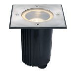 SLV 229324 DASAR® 115, Outdoor Bodeneinbaustrahler, QPAR51, IP67, eckig, edelstahl 316, max. 35 W 