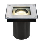 SLV 229374 DASAR® 115, Outdoor Bodeneinbauleuchte, QPAR51, IP67, eckig, edelstahl 304, max. 35 W 