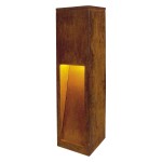 SLV 229410 RUSTY® SLOT 50, Outdoor Standleuchte, TC-DSE, IP44, stahl gerostet, L/B/H 12/12/50 cm, max. 11 W 