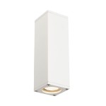 SLV 229531 THEO UP/DOWN, Outdoor Wandleuchte, QPAR51, IP44, eckig, up/down, weiß, max. 70 W 