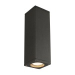 SLV 229535 THEO UP/DOWN, Outdoor Wandleuchte, QPAR51, IP44, eckig, up/down, anthrazit, max. 70 W 