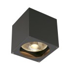 SLV 229565 BIG THEO, Outdoor Wandleuchte, QPAR111, IP44, eckig, anthrazit, max. 75 W 