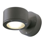 SLV 230355 SITRA, Outdoor Wandleuchte, einflammig, TCR-TSE, IP44, anthrazit, max. 9 W 