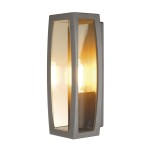 SLV 230655 MERIDIAN BOX, Outdoor Wandleuchte, TC-(D,H,T,Q)SE, anthrazit, max. 25 W, klarer Kunststoff 